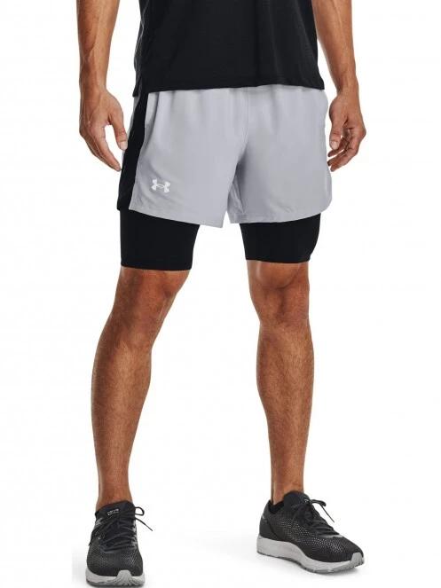 Under Armour Ua M Launch Sw 5'' 2N1 Short férfi sport rövidnadrág szürke színben 2