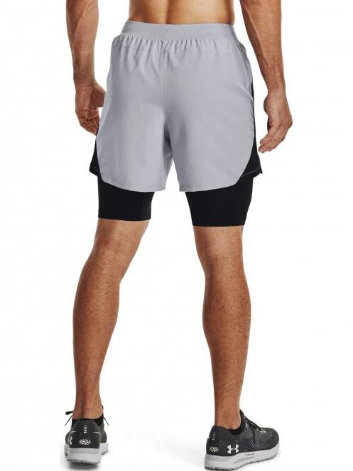 Under Armour Ua M Launch Sw 5'' 2N1 Short férfi sport rövidnadrág szürke színben 3