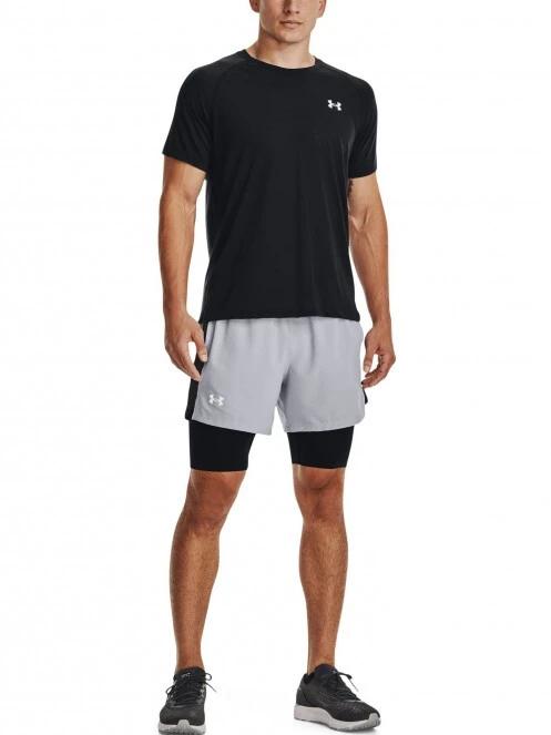 Under Armour Ua M Launch Sw 5'' 2N1 Short férfi sport rövidnadrág szürke színben 4