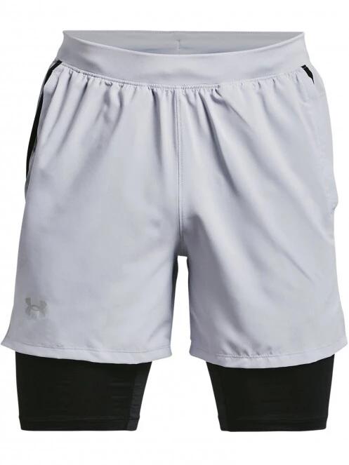 Under Armour Ua M Launch Sw 5'' 2N1 Short férfi sport rövidnadrág szürke színben 7