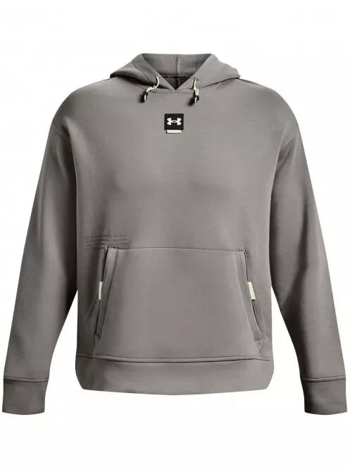Under Armour Ua Summit Knit Hoodie férfi kapucnis pulóver szürke színben 4