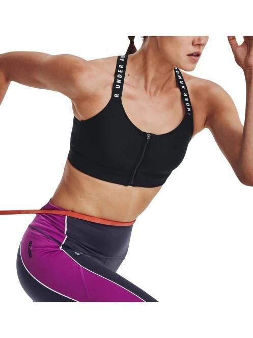 Under Armour Ua W Infinity High Bra Zip női sportmelltartó fekete színben 4