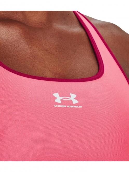 Under Armour Ua Hg Armour Mid Padless női sportmelltartó rózsaszín színben 4