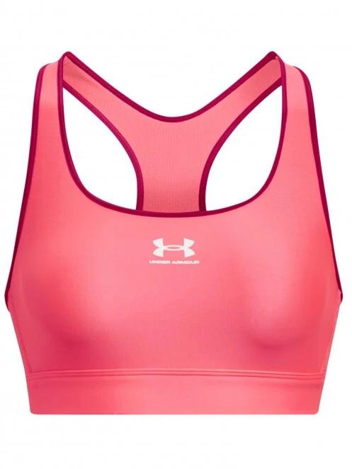 Under Armour Ua Hg Armour Mid Padless női sportmelltartó rózsaszín színben 5