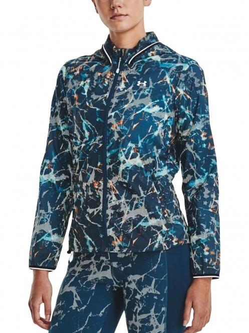 Under Armour UA Storm Outrun Cold Jacket női futódzseki kék színben 2