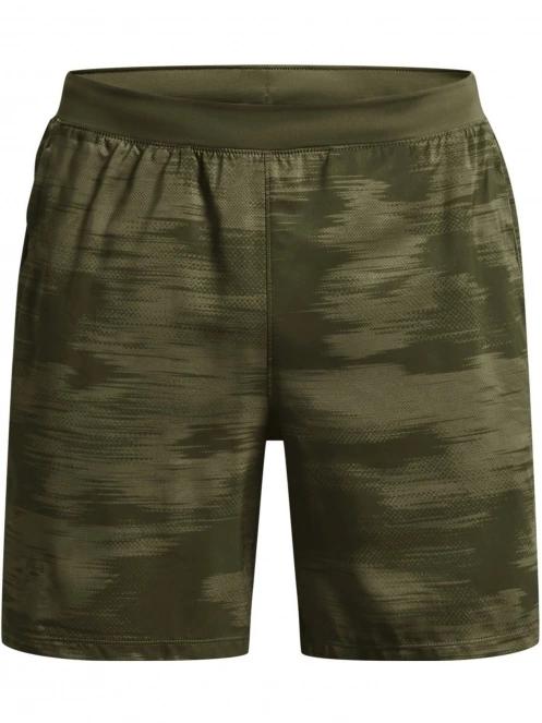 Under Armour Ua Launch 7'' Printed Short férfi sport rövidnadrág oliva színben 7