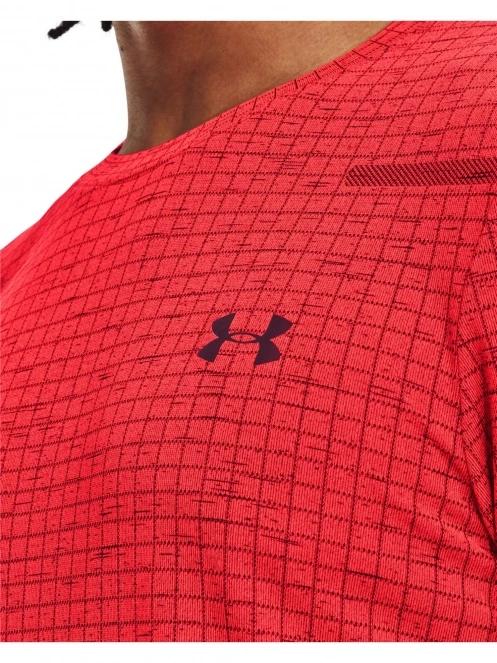 Under Armour UA M Seamless Grid SS férfi rövid ujjú sport póló piros színben 5