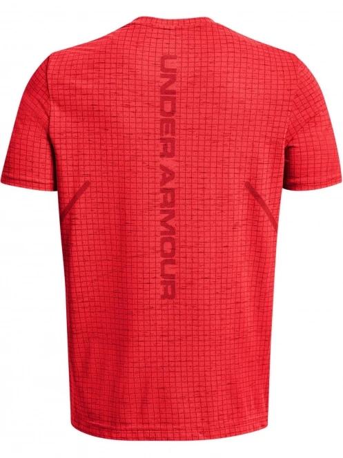 Under Armour UA M Seamless Grid SS férfi rövid ujjú sport póló piros színben 7