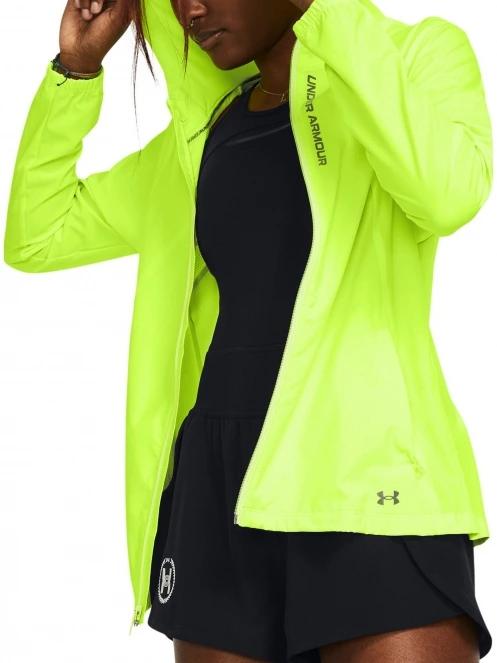 Under Armour UA Outrun The Storm Jkt női futódzseki sárga színben 2
