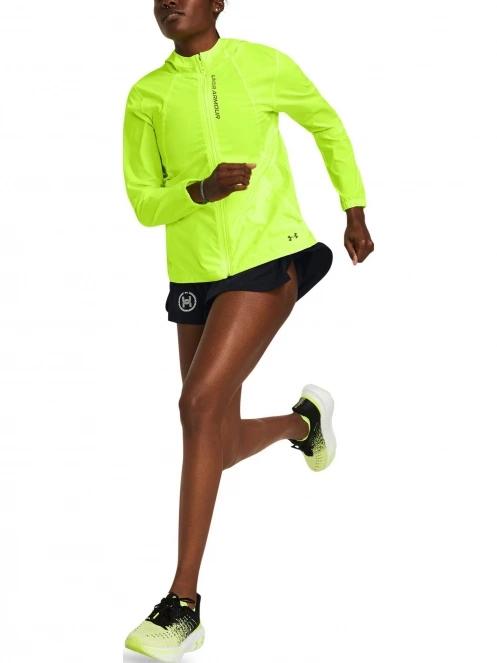 Under Armour UA Outrun The Storm Jkt női futódzseki sárga színben 4