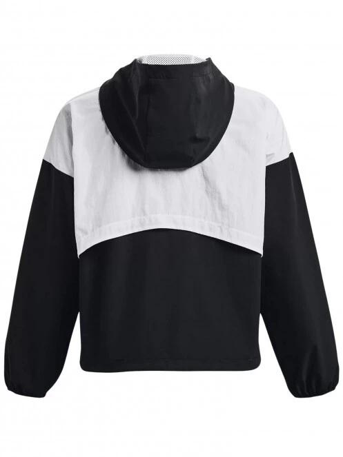 Under Armour Woven Graphic Jacket női futódzseki fekete színben 7