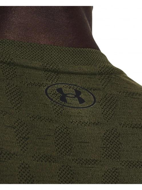 Under Armour Ua Seamless Novelty Ss férfi rövid ujjú sport póló oliva színben 5