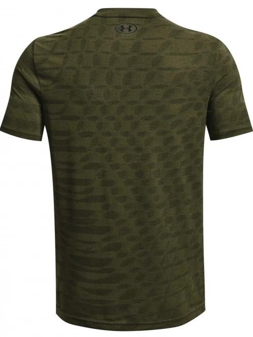 Under Armour Ua Seamless Novelty Ss férfi rövid ujjú sport póló oliva színben 7