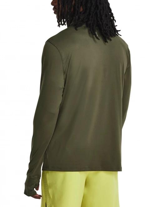 Under Armour Qualifier Run 1/4 Zip férfi pulóver oliva színben 3