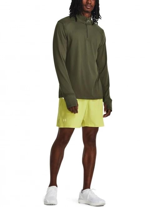 Under Armour Qualifier Run 1/4 Zip férfi pulóver oliva színben 4