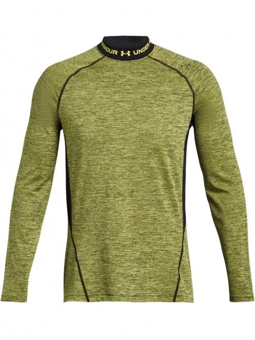Under Armour Ua Cg Armour Twist Mock férfi aláöltöző felső sárga színben 6