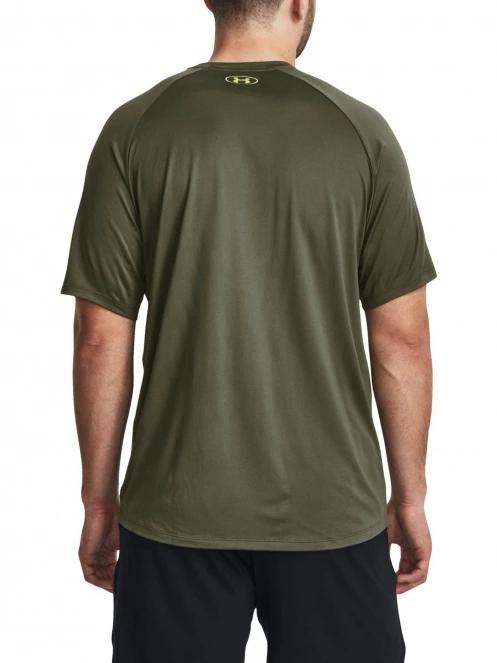 Under Armour UA Tech Prt Fill SS férfi rövid ujjú sport póló oliva színben 3