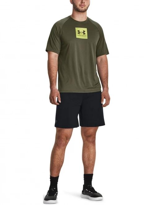 Under Armour UA Tech Prt Fill SS férfi rövid ujjú sport póló oliva színben 4