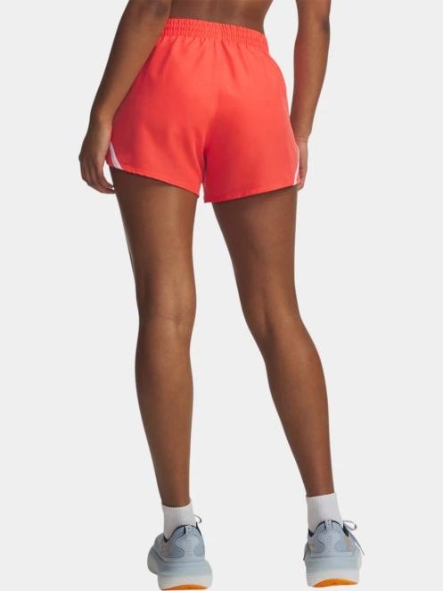 Under Armour UA Fly By 3'' Shorts női sport rövidnadrág piros színben 3