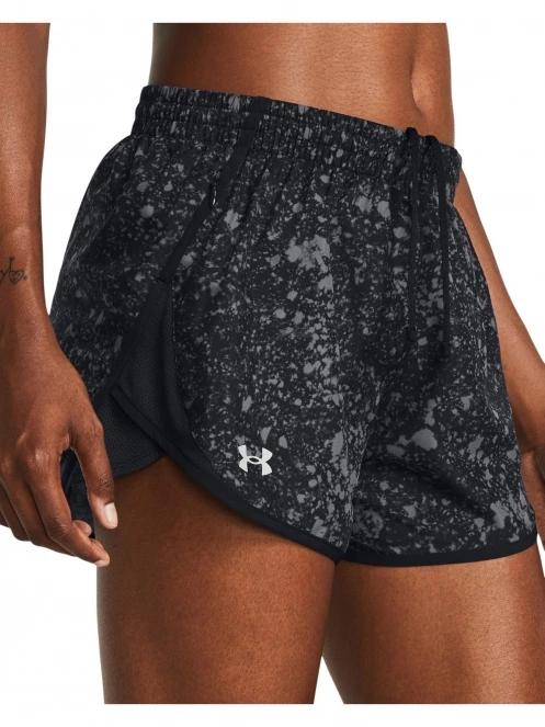 Under Armour UA Fly By Printed Short női sport rövidnadrág fekete színben 5