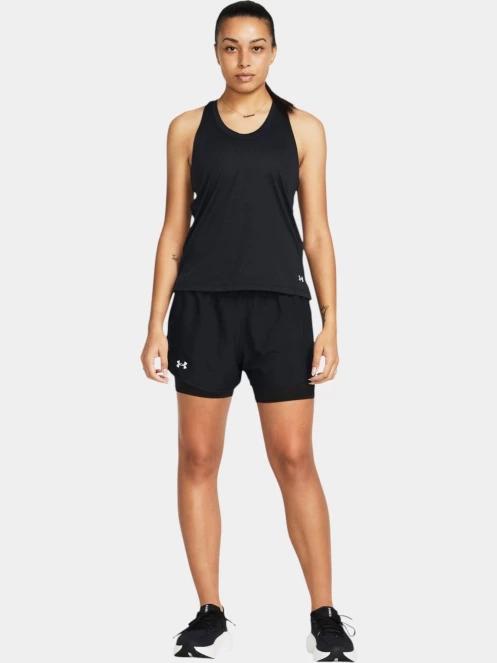 Under Armour UA Fly By 2-in-1 Shorts női sport rövidnadrág fekete színben 4