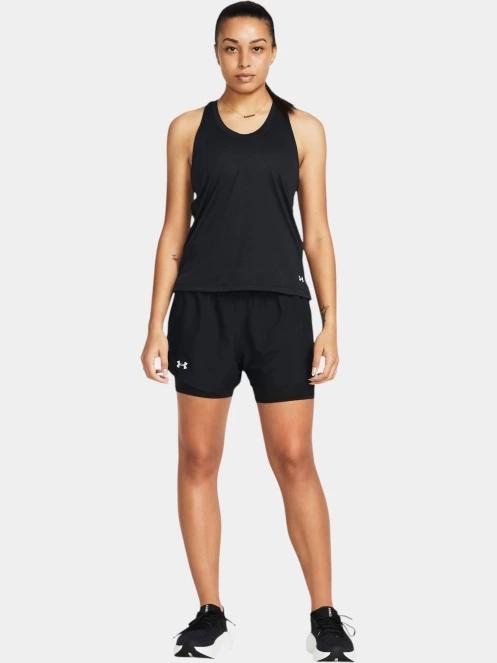 Under Armour UA Fly By 2-in-1 Shorts női sport rövidnadrág fekete színben 4