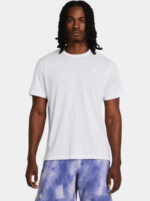 Under Armour UA Launch Shortsleeve férfi rövid ujjú sport póló fehér színben 2