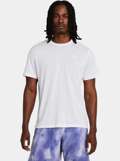 Under Armour UA Launch Shortsleeve férfi rövid ujjú sport póló fehér színben 2