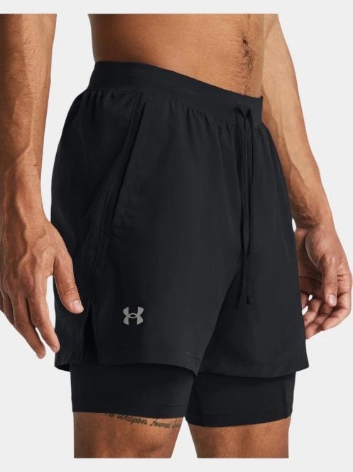 Under Armour UA Launch 5'' 2-IN-1 Shorts férfi sport rövidnadrág fekete színben 5