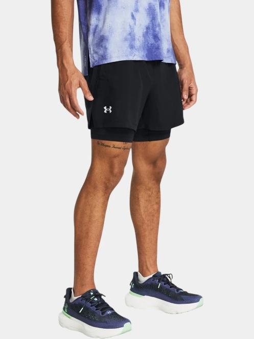 Under Armour UA Launch 5'' 2-in-1 Shorts női sport rövidnadrág fekete színben 2