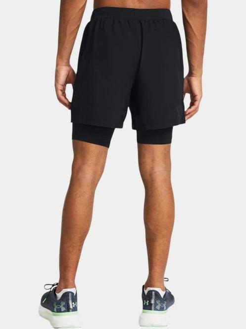 Under Armour UA Launch 5'' 2-in-1 Shorts női sport rövidnadrág fekete színben 3