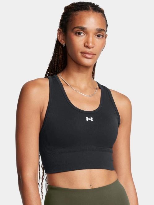 Under Armour Vanish Seamless Mid Bra női sportmelltartó fekete színben 2