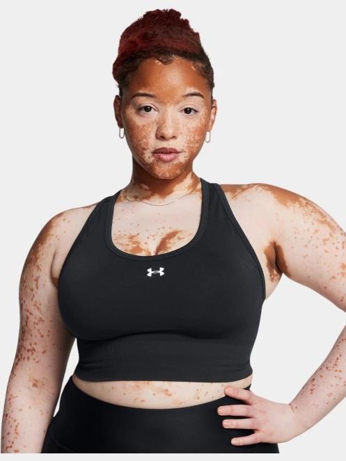 Under Armour Vanish Seamless Mid Bra női sportmelltartó fekete színben 4