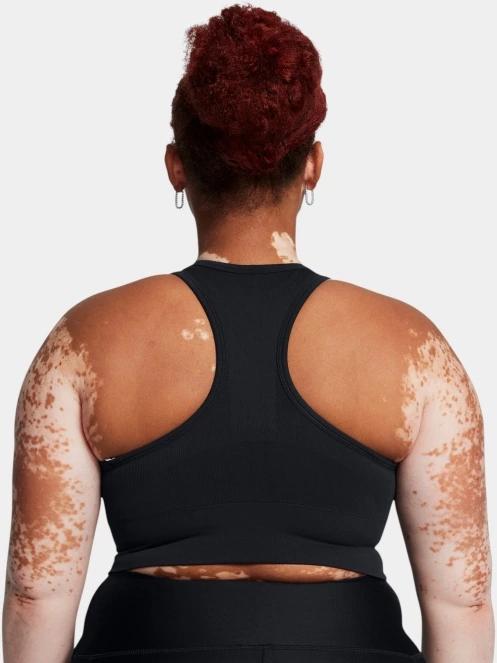 Under Armour Vanish Seamless Mid Bra női sportmelltartó fekete színben 5