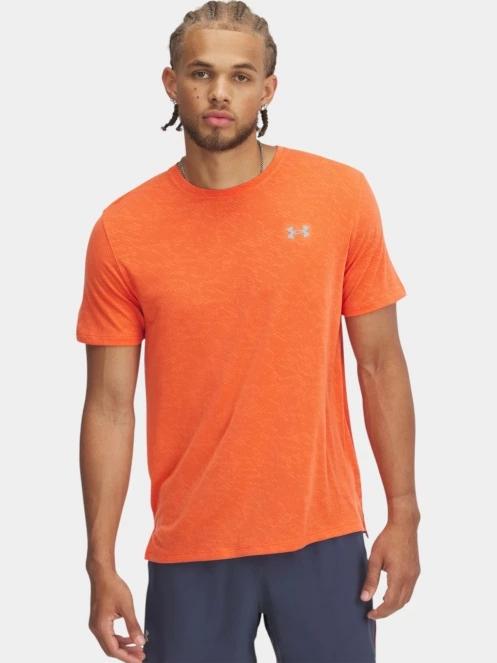 Under Armour UA Launch Camo Shortsleeve férfi rövid ujjú sport póló piros színben 2