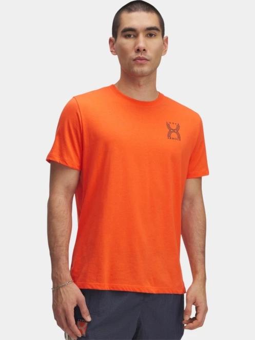 Under Armour UA Run 96 Shortsleeve férfi rövid ujjú sport póló piros színben 2