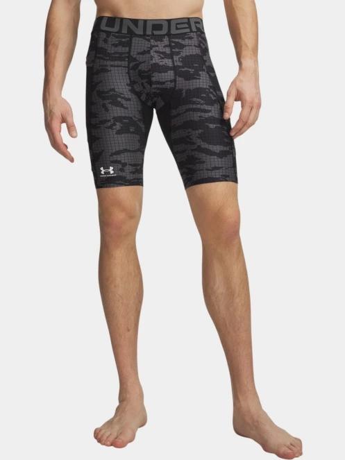 Under Armour UA HG Printed Lng Short férfi sport rövidnadrág fekete színben 2