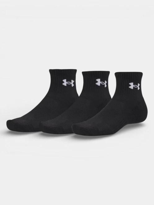 Under Armour UA Performance Cotton 3p Qtr sportzokni fekete színben 2