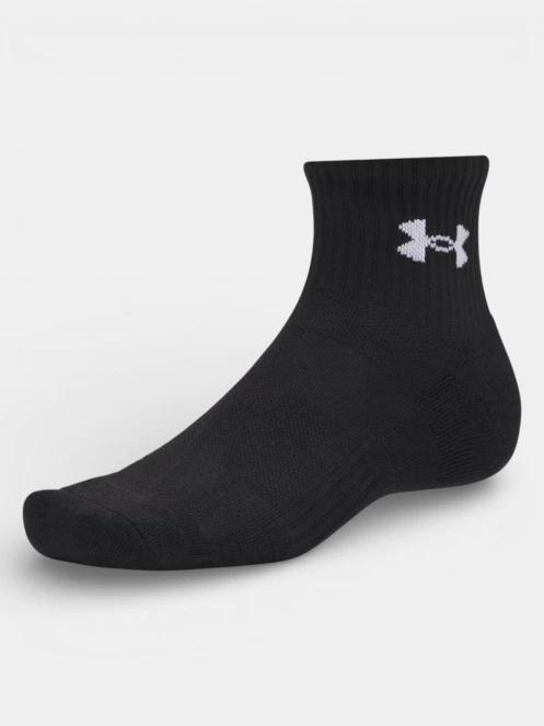 Under Armour UA Performance Cotton 3p Qtr sportzokni fekete színben 3