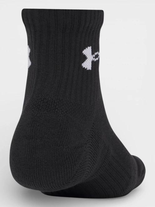 Under Armour UA Performance Cotton 3p Qtr sportzokni fekete színben 4