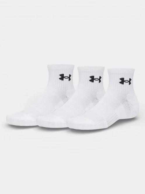 Under Armour UA Performance Cotton 3p Qtr sportzokni fehér színben 2