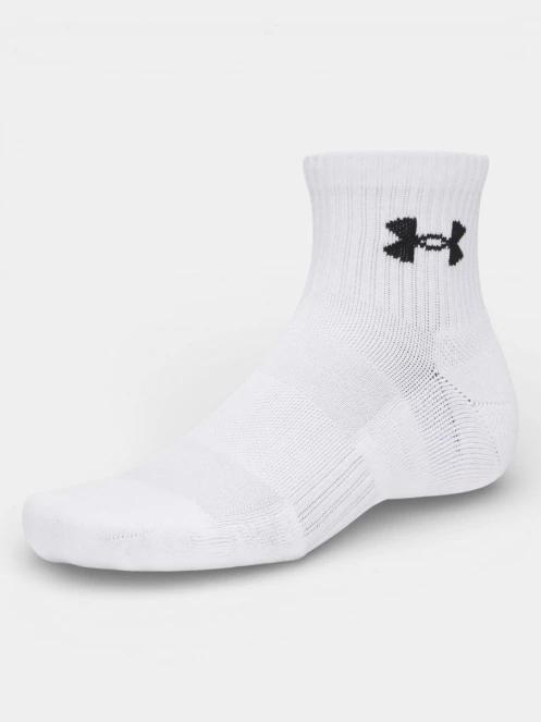 Under Armour UA Performance Cotton 3p Qtr sportzokni fehér színben 3