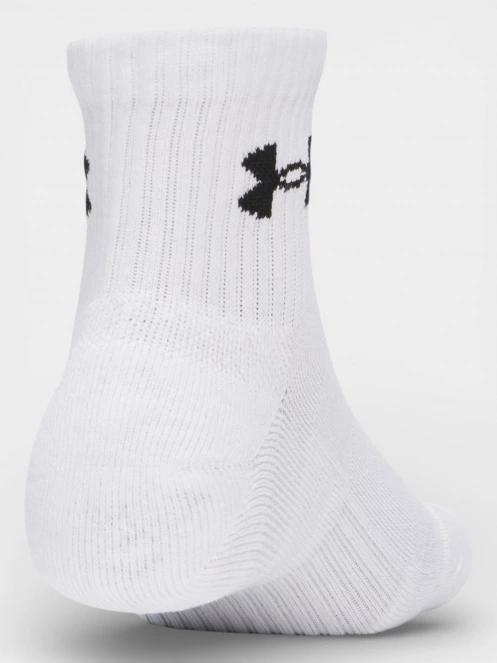 Under Armour UA Performance Cotton 3p Qtr sportzokni fehér színben 4