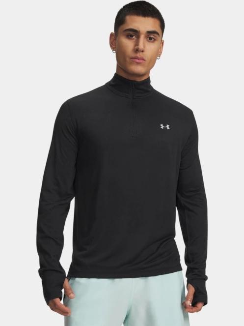 Under Armour UA Velociti 1/4 Zip férfi hosszú ujjú sport póló fekete színben 2
