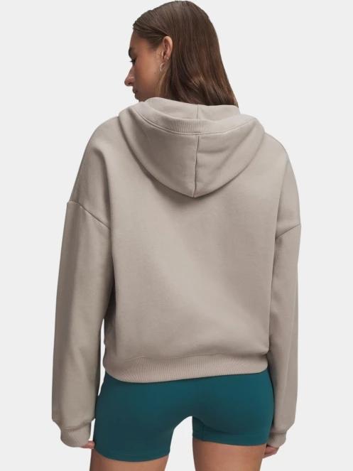 Under Armour UA Icon Fleece HZ Hoodie női kapucnis pulóver barna színben 3