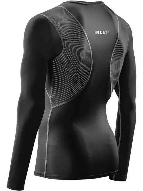CEP CEP Wingtech Shirt Long Sleeve M férfi hosszú ujjú sport póló fekete színben 3