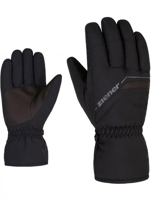 Ziener Grumas glove ski alpine férfi síkesztyű fekete színben 2