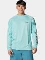 Columbia Terminal Tackle LS Shirt férfi hosszú ujjú sport póló zöld színben 1