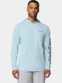 Columbia Terminal Tackle Hoodie férfi hosszú ujjú sport póló világoskék színben 1