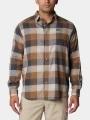 Columbia Cornell Woods Flannel Long Sleeve Shirt férfi hosszú ujjú ing homok színben 1